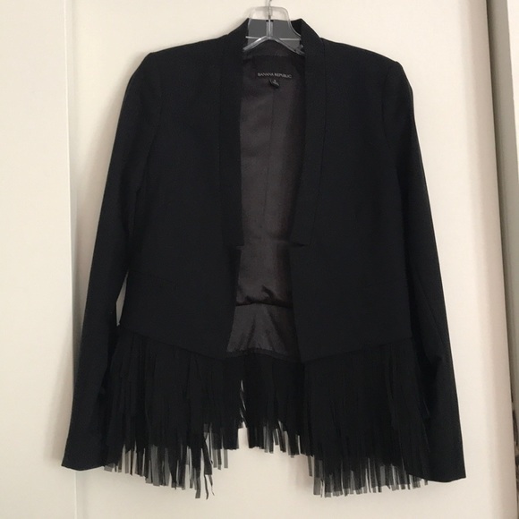 Banana Republic Jackets & Blazers - WORN ONCE Banana Republic Fringe Blazer Banana Republic Jackets & Blazers - WORN ONCE Banana Republic Fringe Blazer